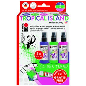 Marabu Fashion Spray Set 3 Renk Tropical Island