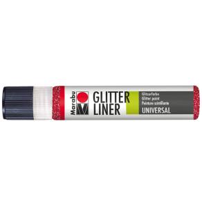 Marabu Glitter Liner 25ml Ruby