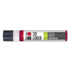 Marabu 3D Liner Kumaş Boyası 25ml Ruby Red