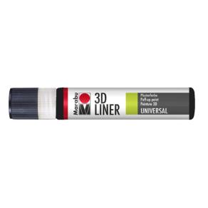 Marabu 3D Liner Kumaş Boyası 25ml Black