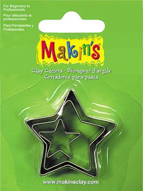 Makin's Clay Kesme Kalıbı Yıldız 3 Parça