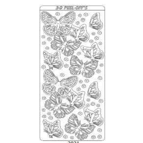 PonART Sticker 3D Kelebek (Altın)