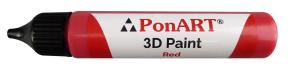PonART 3D Paint 30 ml Kırmızı