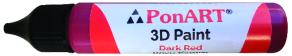 PonART 3D Paint 30 ml Koyu Kırmızı