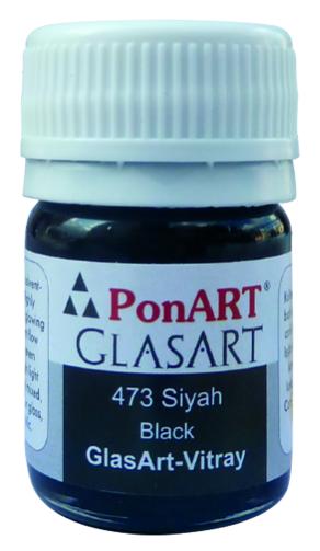 PonART Glass Art 20 ml Siyah