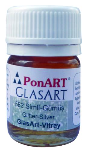 PonART Glass Art 20 ml Gümüş